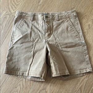 Toad&Co Tan Flat Front Shorts